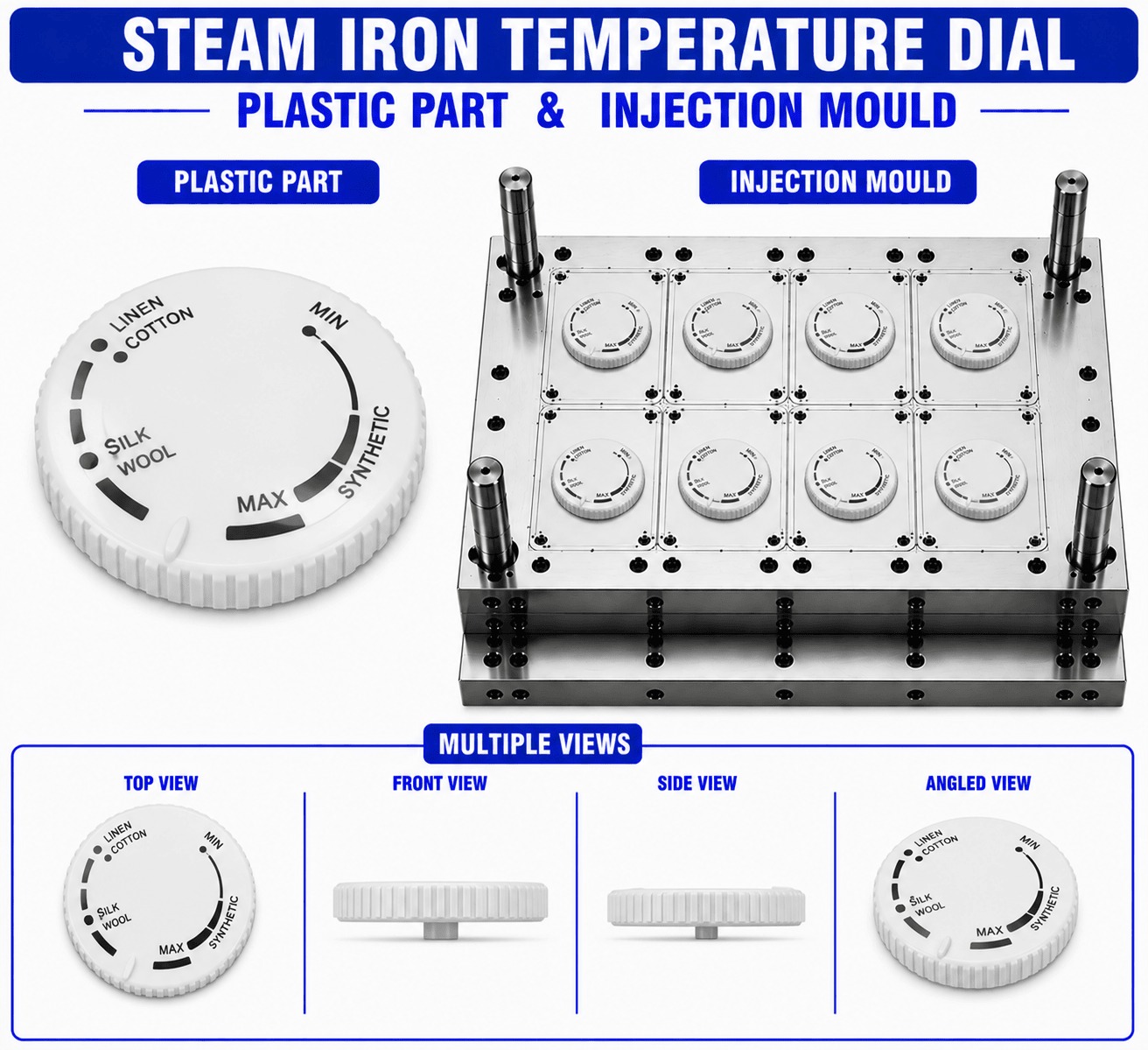 Steam Iron Plastic Temperature Dial Mould and Moulding Service